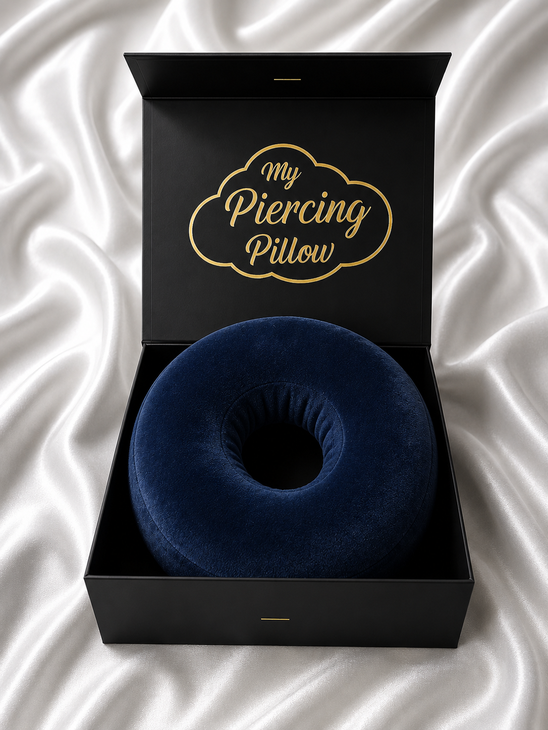 My Piercing Pillow | Comfort Pillow for Healing Ear Piercings Blue